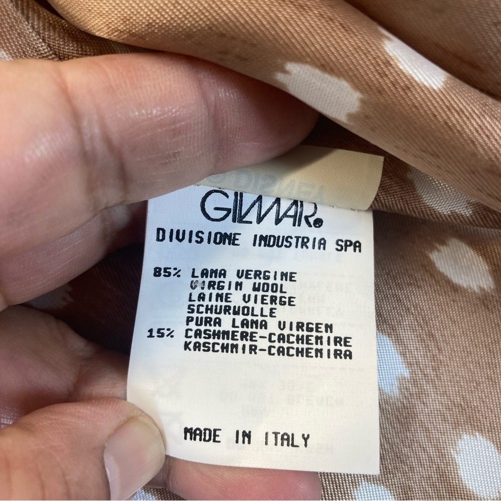 ICEBERG Vintage Disney Bambi Jacket Blazer Coat Cashmere Wool Beige Size 38 - Picture 13 of 15